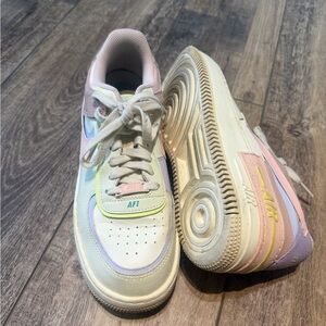 Nike Women’s Pastel AF1 Sneakers in Pink, Lavender, Cream, Light Blue